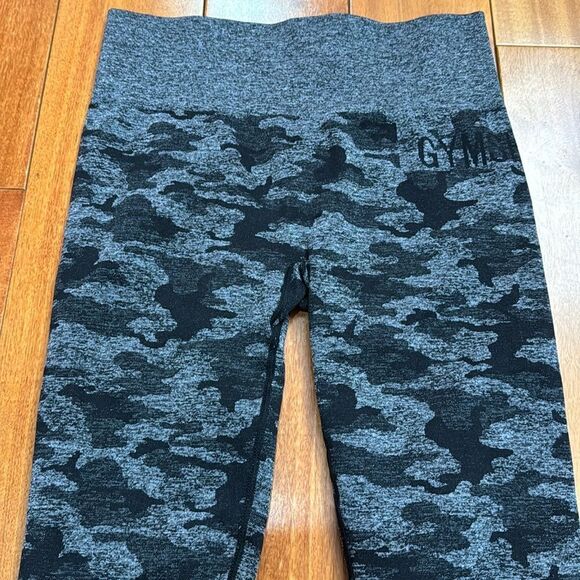 NWOT Gymshark Adapt Camo Seamless Leggings Black Size 26 - Picture 4 of 12